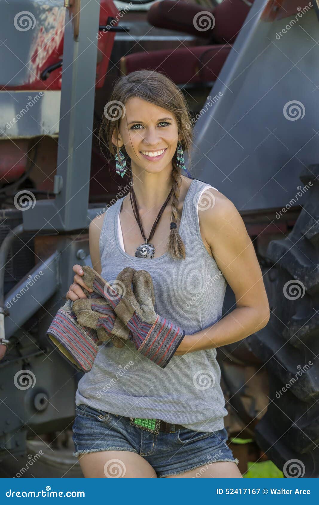 Farmers Daughter stock image. Image of garden, early 52417167