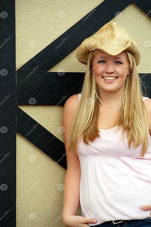 Farmers Daughter Vertical Stock Image Image Of Adult Blond 5283395