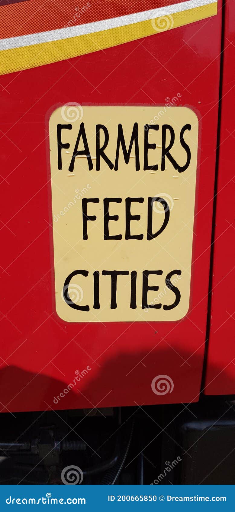 Farmers Feed Cities Stickers Art Stock Photo Image of stickers