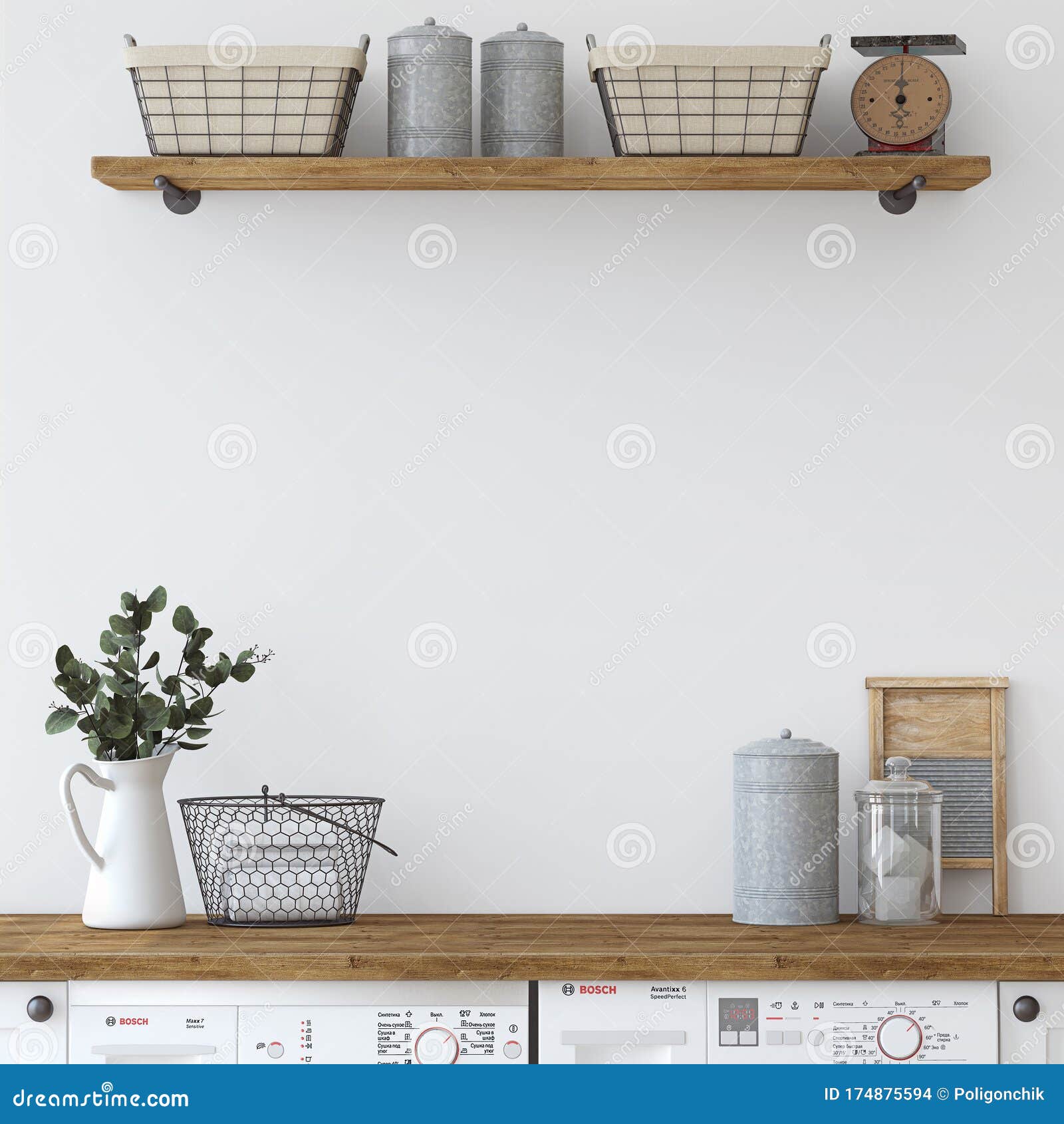 Laundry Room Mockup Stock Illustrations 131 Laundry Room