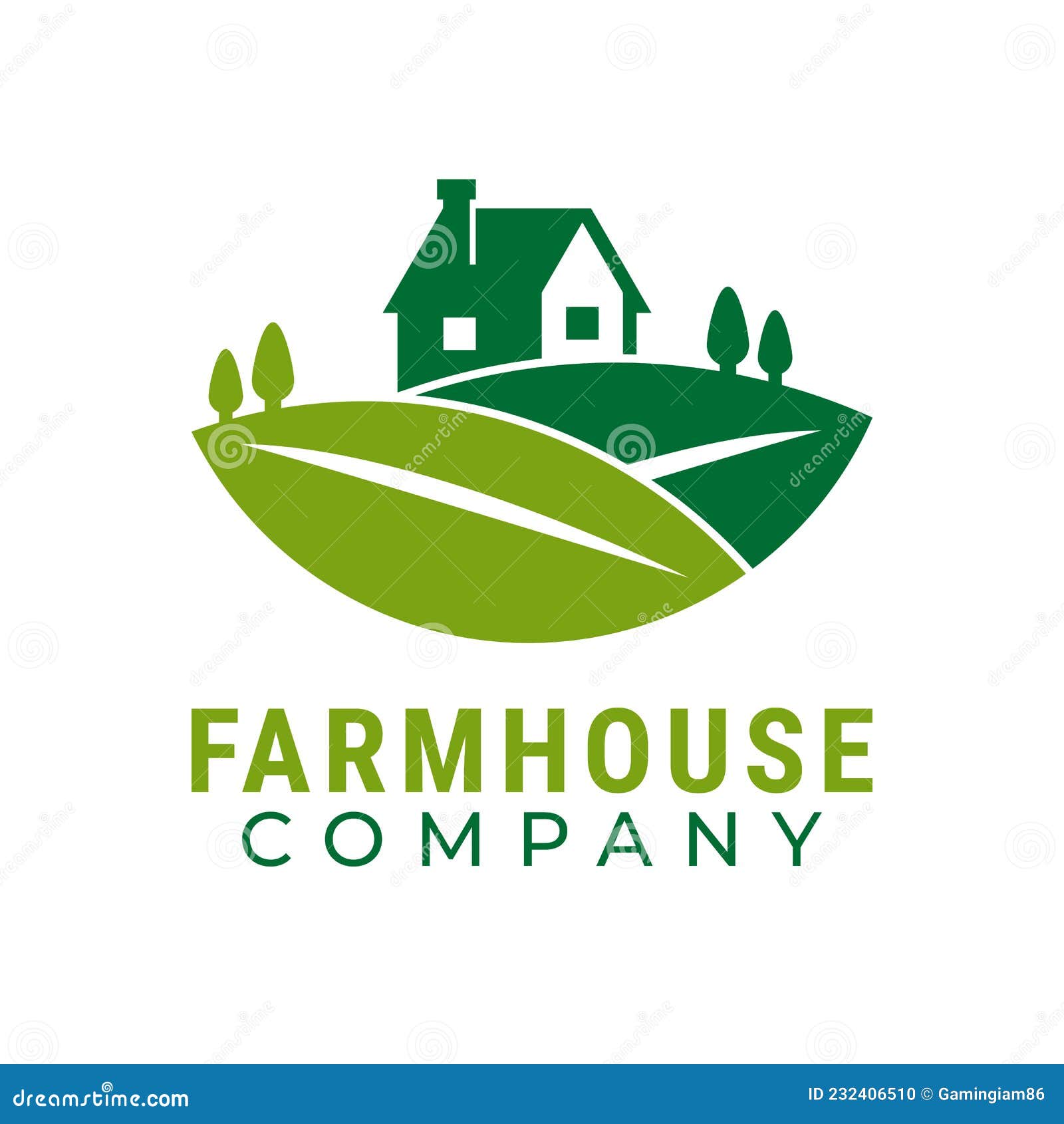 Farm House vector logo. stock vector. Illustration of badge - 130154208