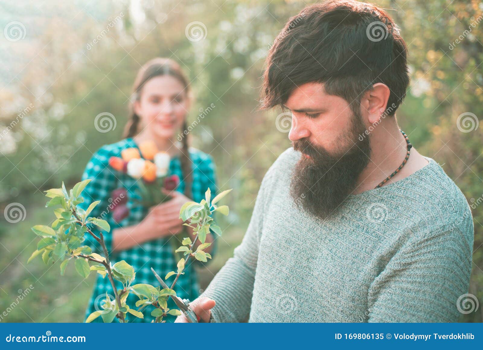 Picked Up A Husband For Farming Farming and Agriculture Cultivation. Crop Planting at Fields. Become