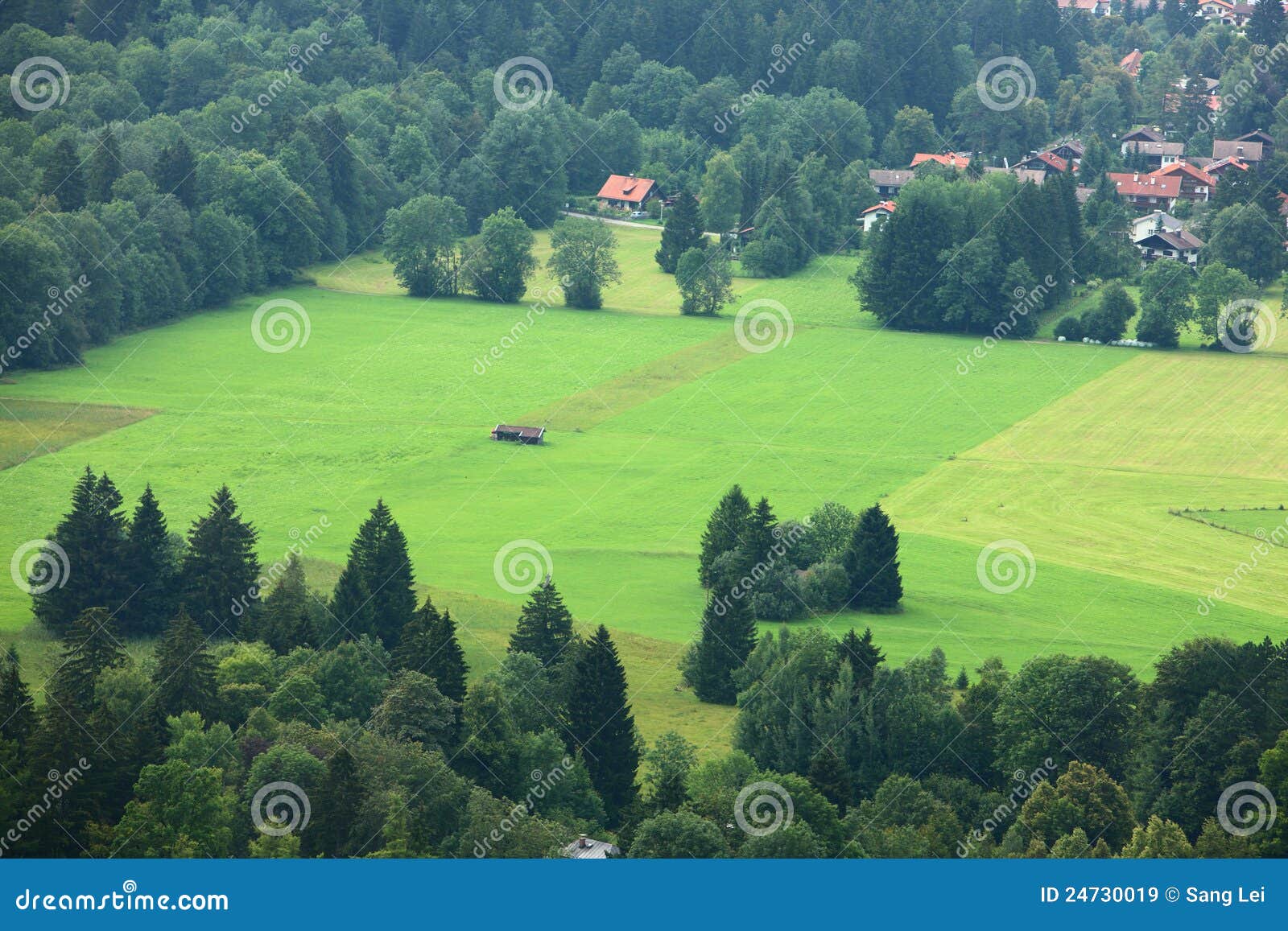 Farmland in germany stock image. Image of colors, town 24730019