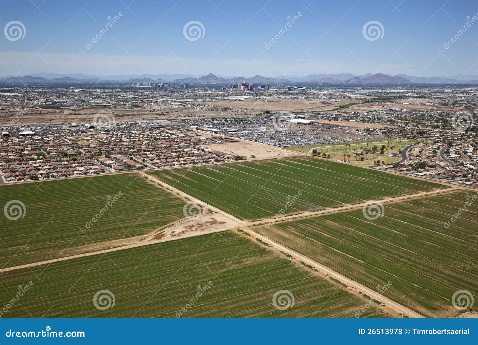 Farmland Phoenix stock photo. Image of skyline, phoenix 26513978