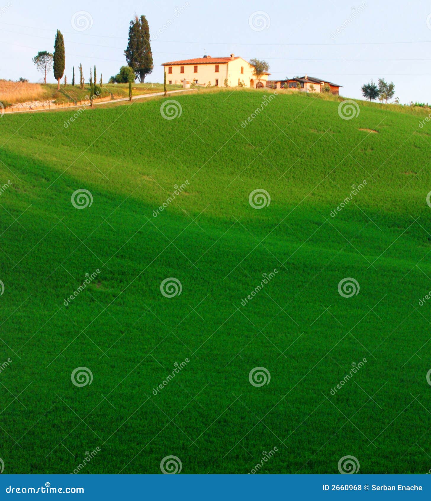 farmland in tuscany
