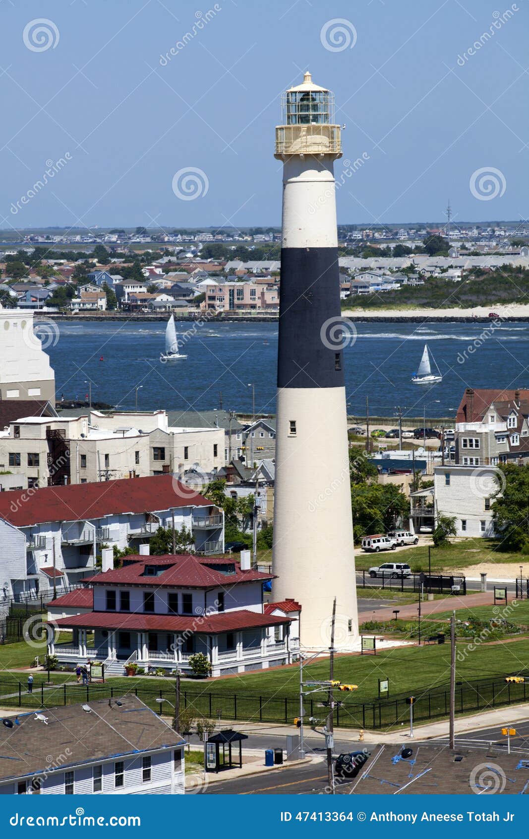Faro De Absecon En Atlantic City, New Jersey Foto de archivo Imagen