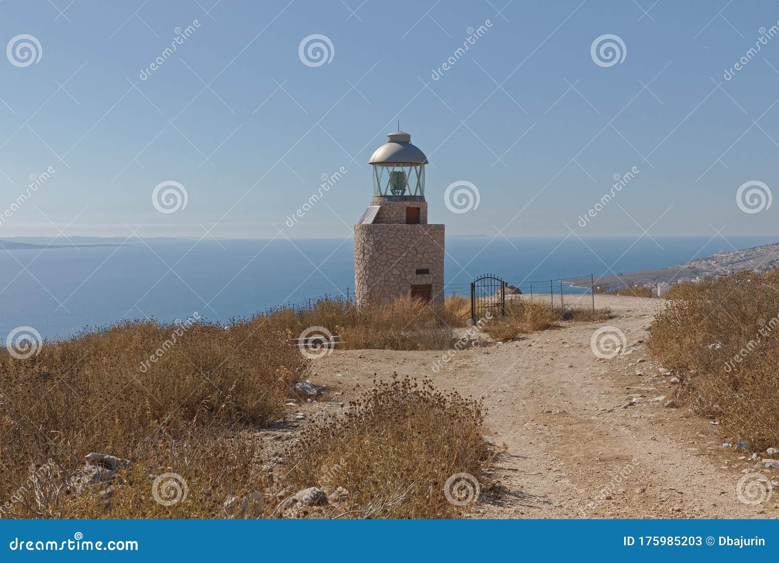 faro de sarande signaling light in albania