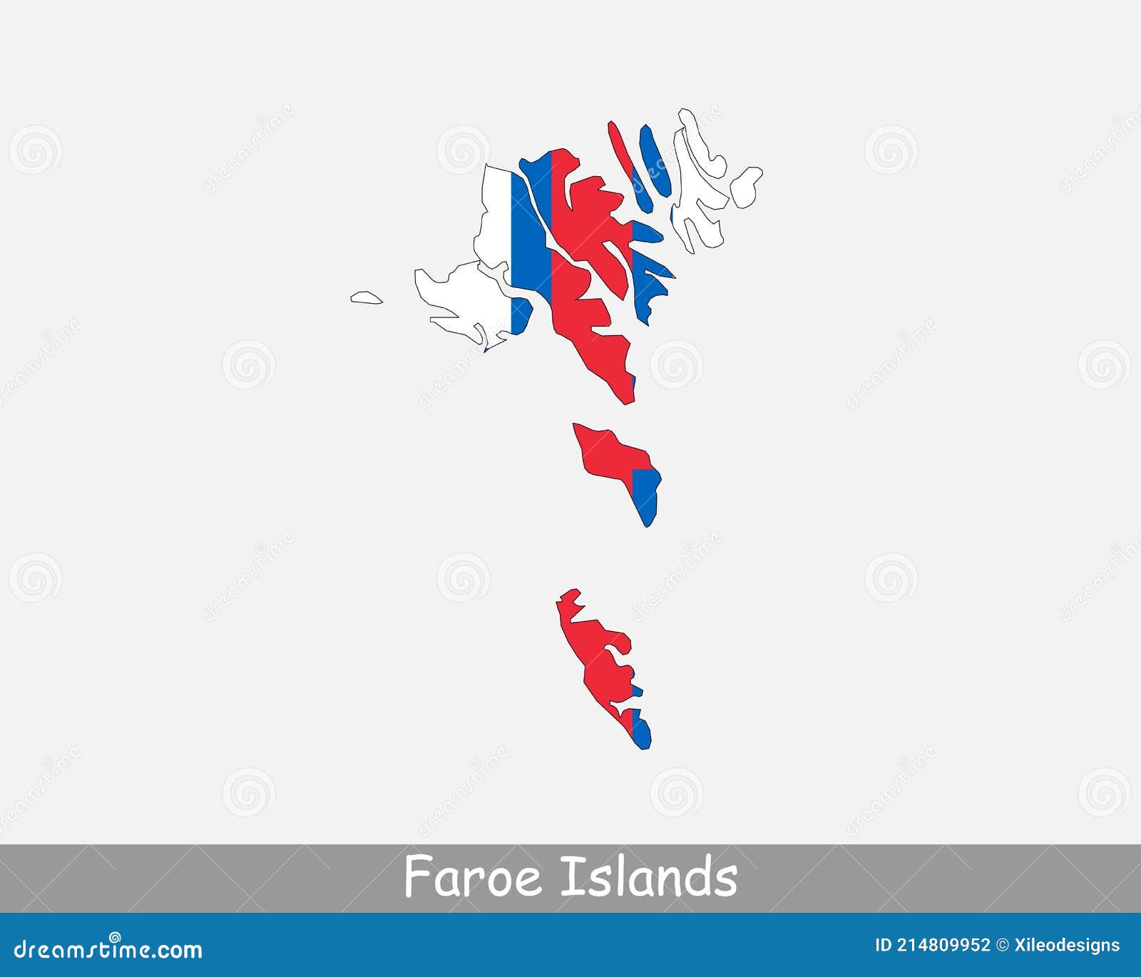 faroe islands map flag. map of faroes with flag  on white background. autonomous territory within the kingdom of denmark. 