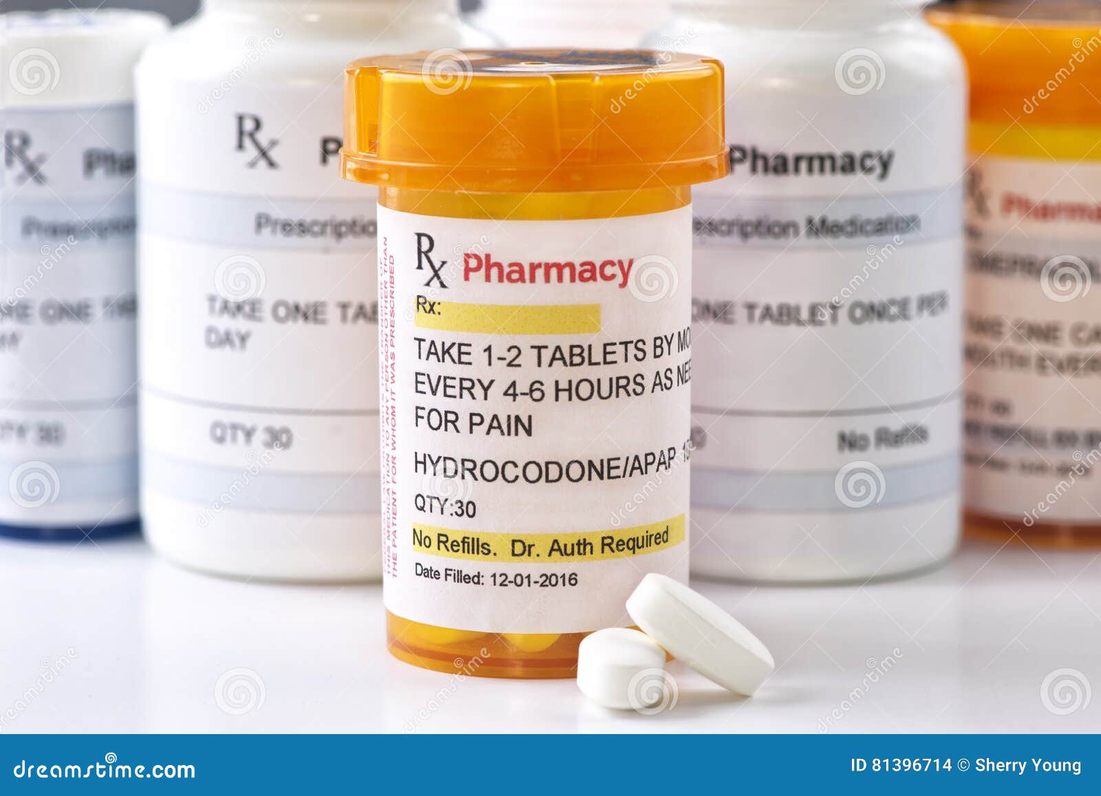 Fascimile Hydrocodone Prescription Stock Photo - Image of dosage With Regard To Prescription Bottle Label Template