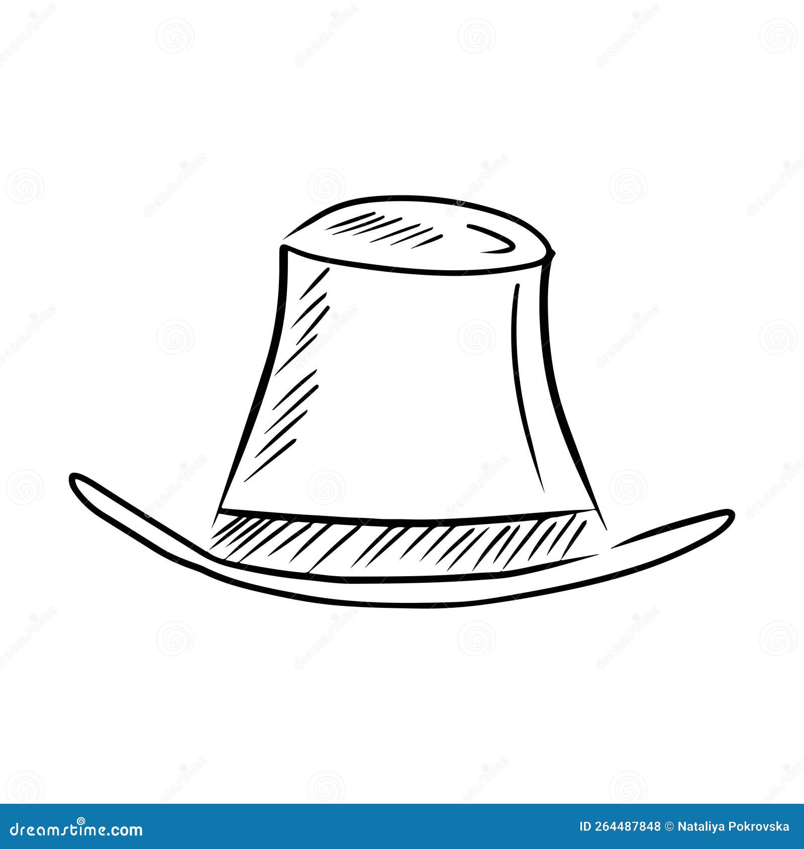 Fascinator Hat For Presentation, Event, Focus, Magic In Black Isolated