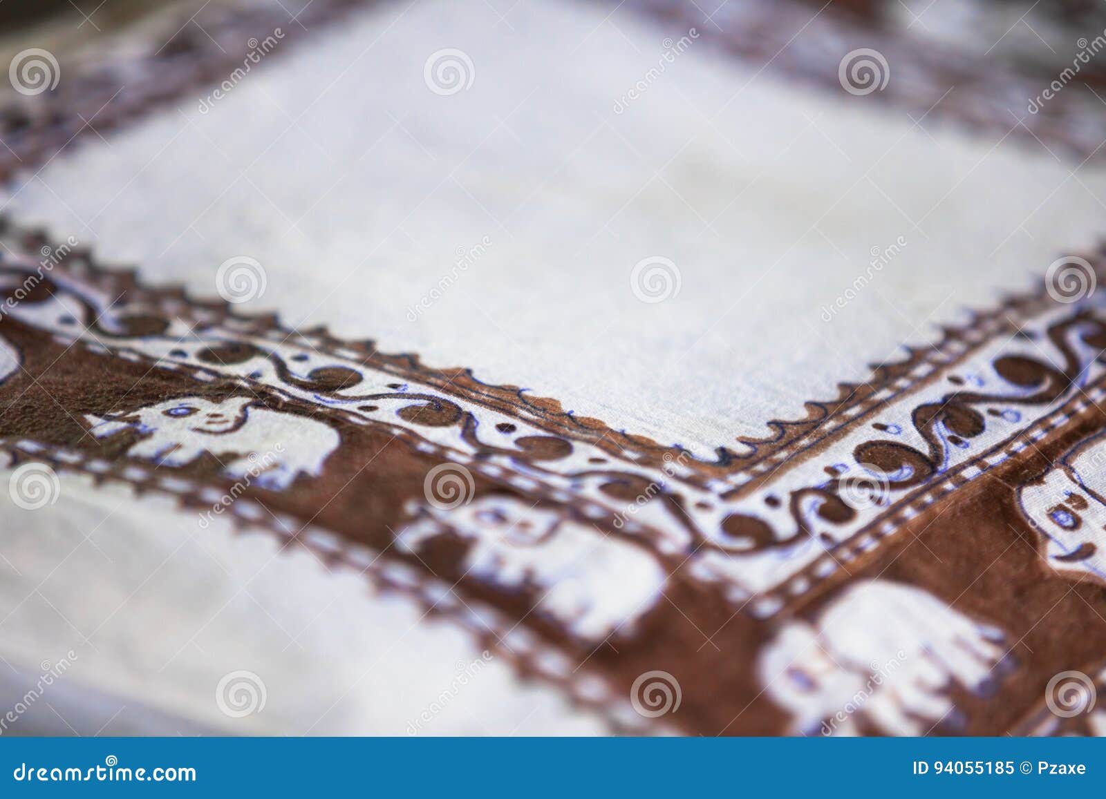 Fase De Fabricar O Batik Tradicional Sri Lanka, Anuradh Imagem de Stock