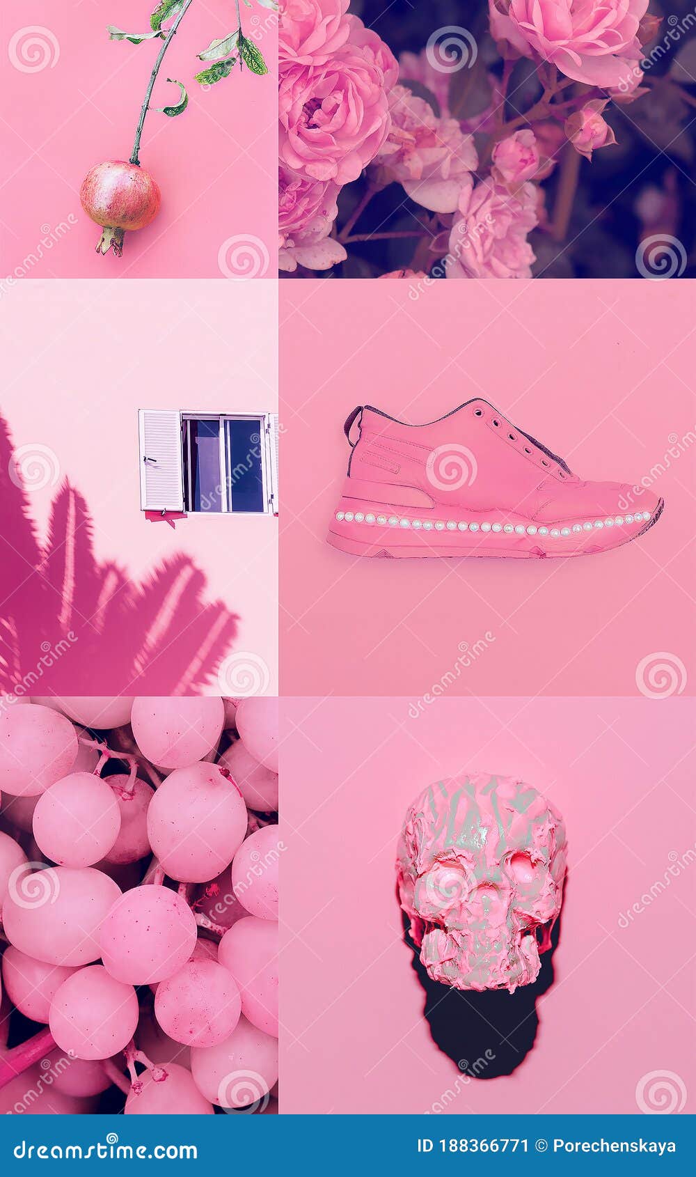 Fashion Aesthetic Moodboard. Pink Pastel Colours Trend Stock Image - Image  of anniversary, vanilla: 188366771