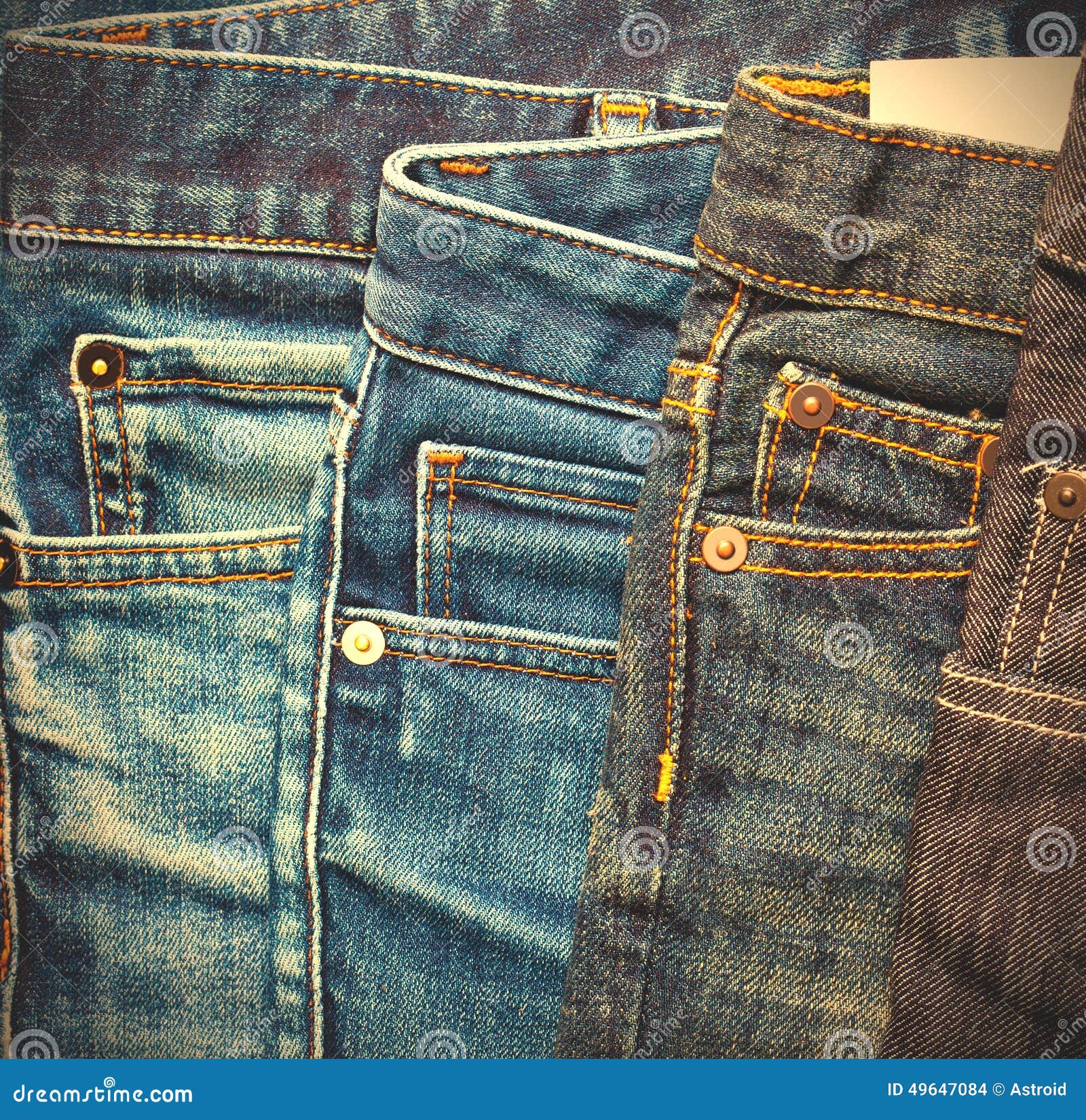 Fashion aged jeans stock photo. Image of design, dark - 49647084