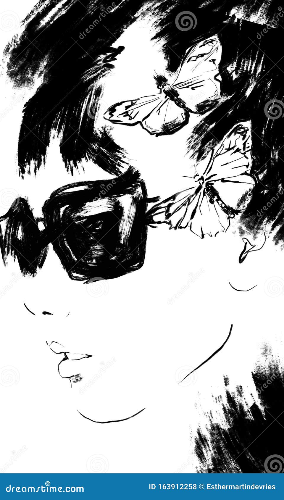 Fashion Background, Painting Black and White Abstract Woman Face Stock Illustration - Illustration of asian, wallpaper: 163912258 Fashion Background, Painting Black and White Abstract Woman Face Stock Illustration - Illustration of asian, wallpaper: 163912258