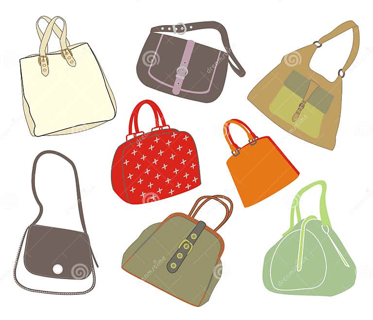 Fashion bags stock vector. Illustration of styles, vector - 1196994