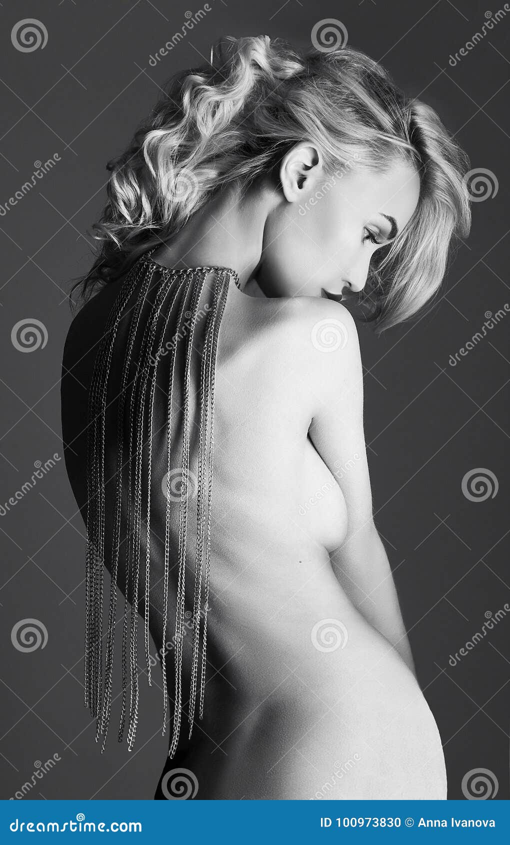 Blonde Perfect Girl Hd - Fashion Beauty Nude Blonde Woman On A Light Background. Girl ...