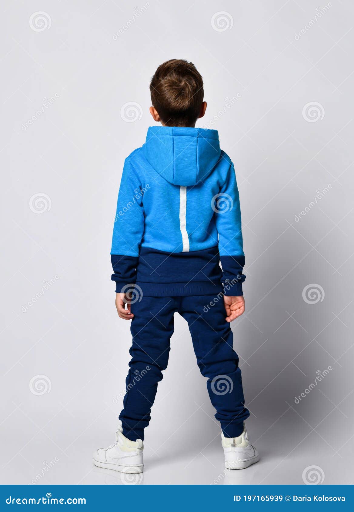 Fashion Boy Posing in Sport Tracksuit and Snickers Stock Image - Image ...