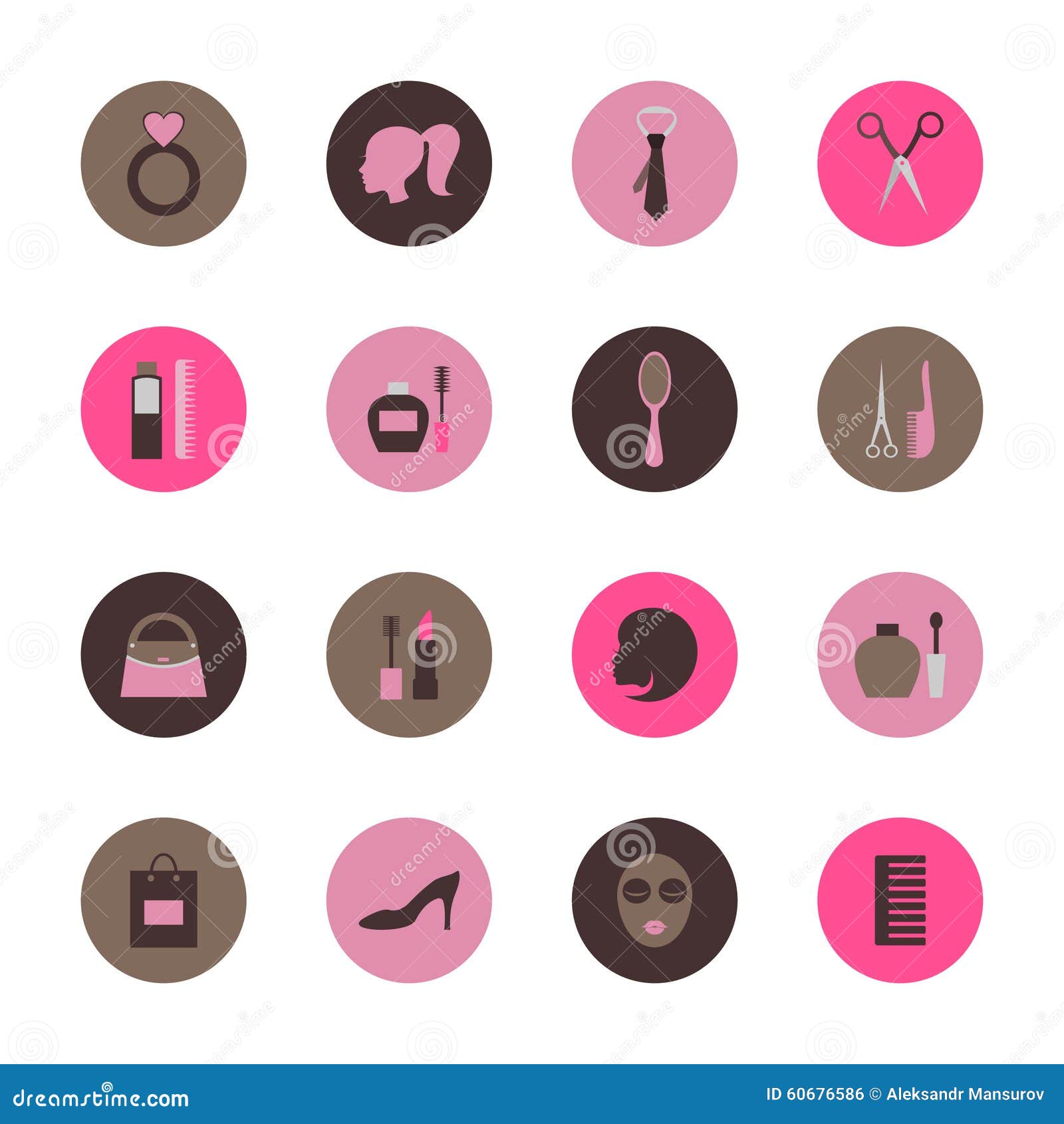 Fashion circle icon stock vector. Illustration of woman 60676586