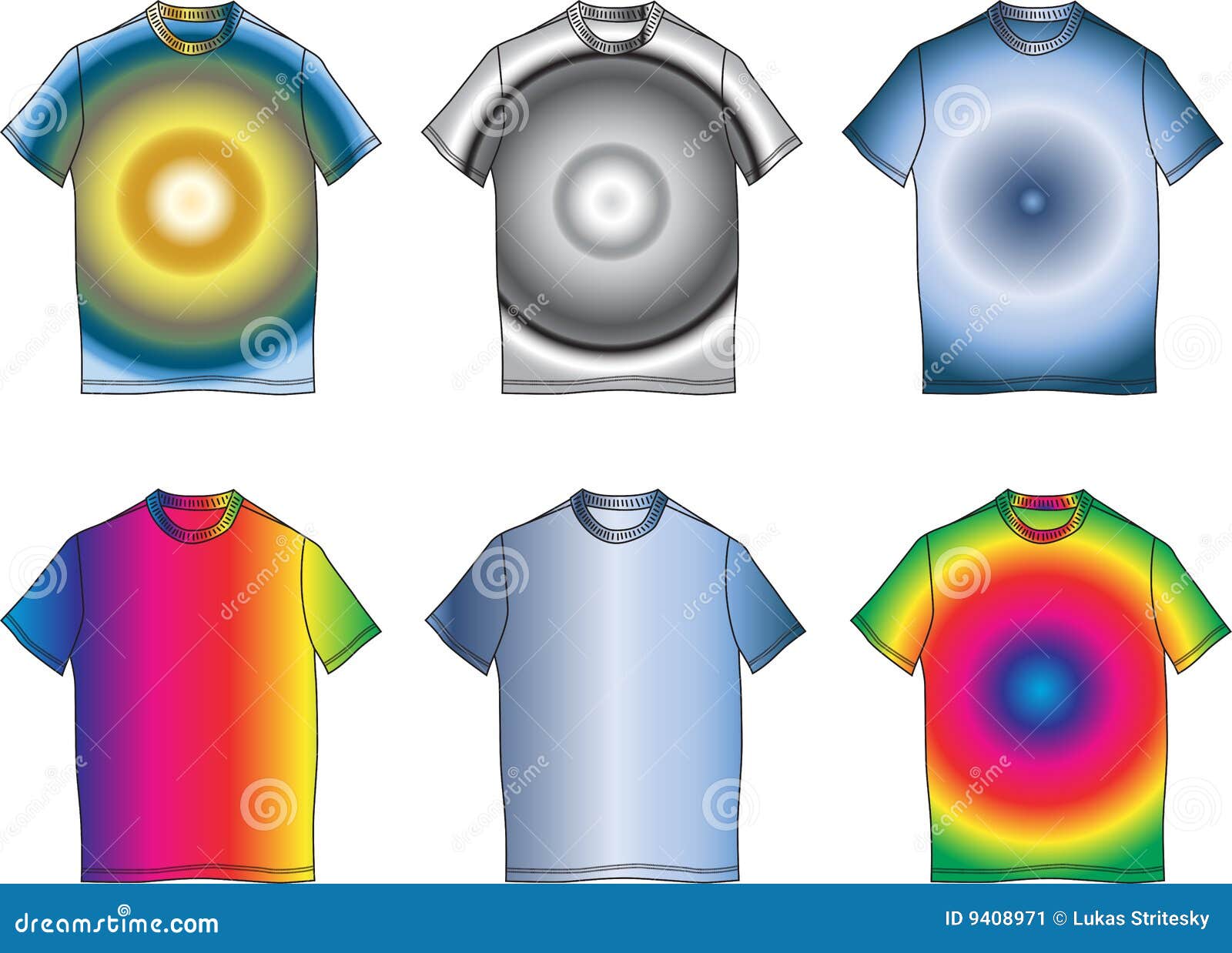 Download Fashion Clothes Color T-shirt Shape Illustration Stock ...