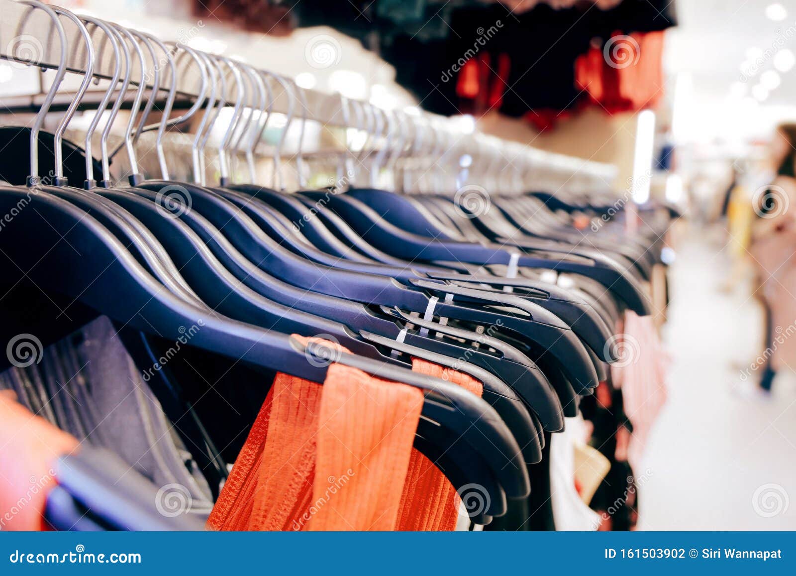 Fashion Concept. Clothes on Rack in Boutique Store Stock Photo - Image ...