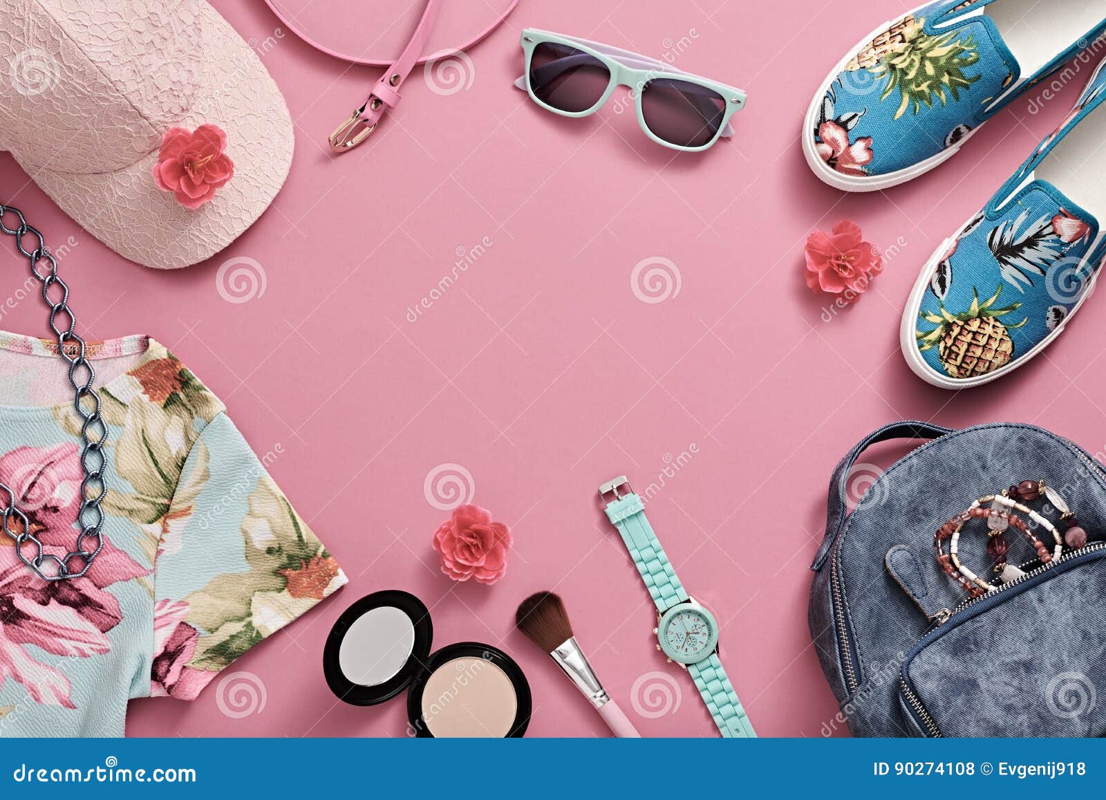Fashion Design Hipster Accessories. Urban Outfit Stock Photo - Image of ...