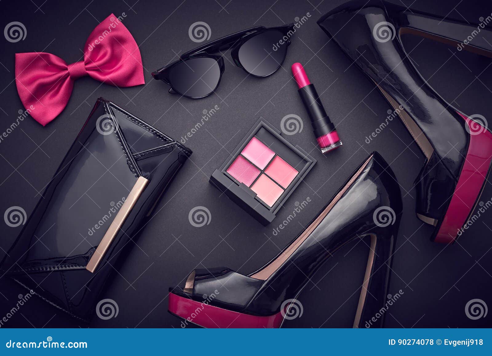 fashion  woman accessories set.glamor makeup