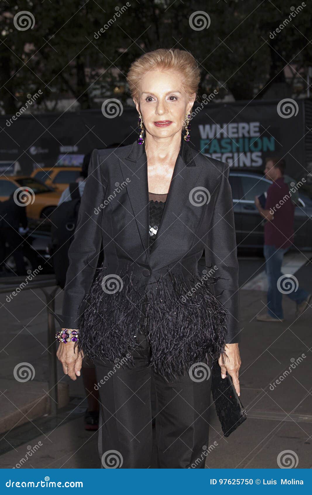 Fashion Designer Carolina Herrera during Fashion Week Editorial Image ...