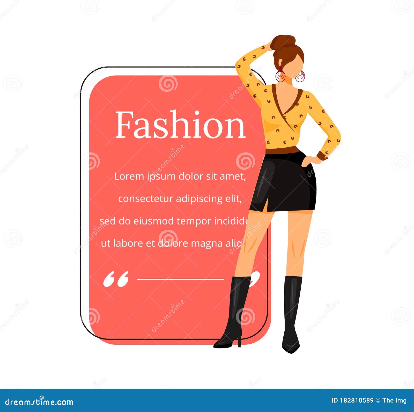 Fashion Designer Flat Color Vector Character Quote Stock Vector ...