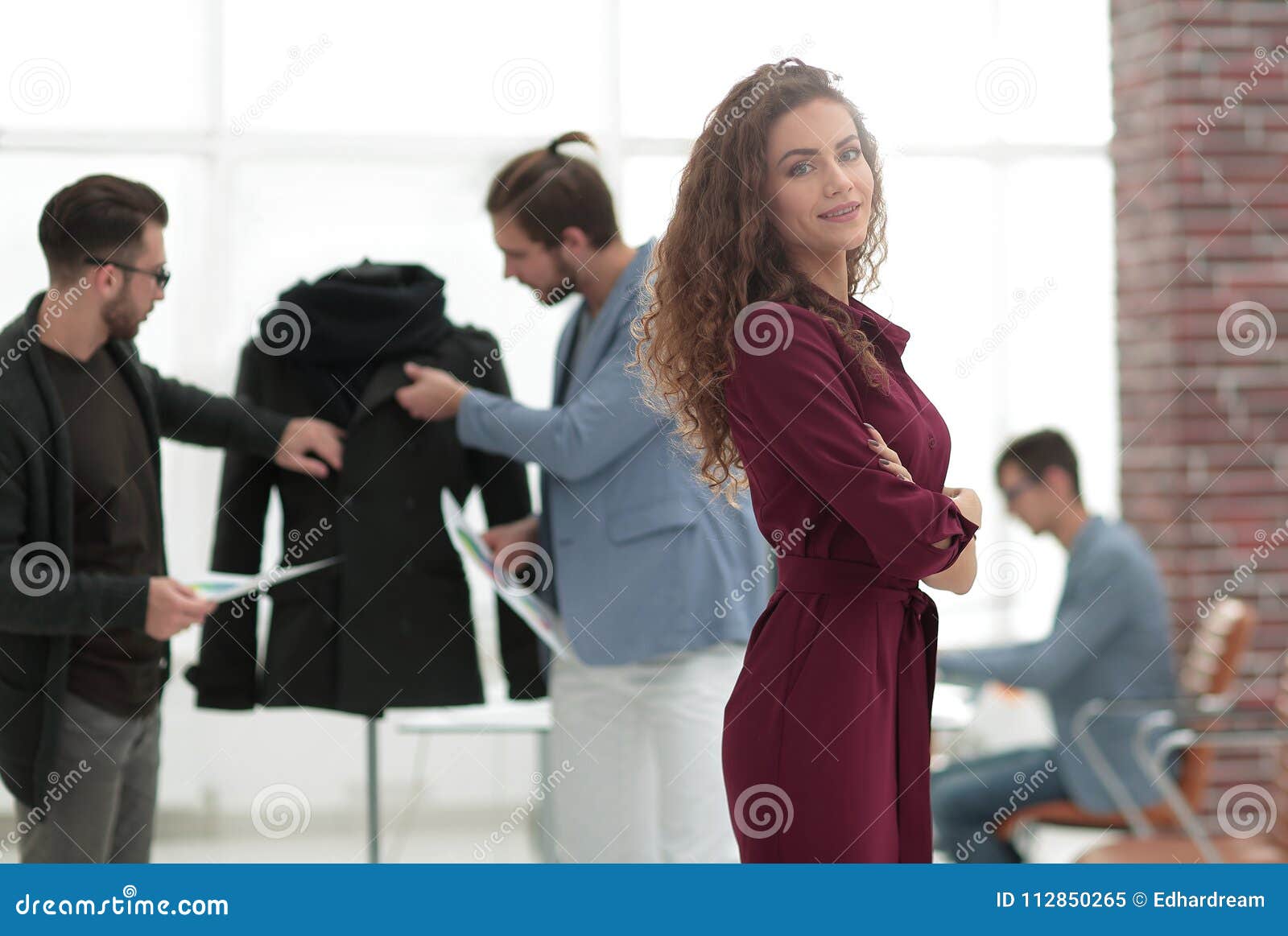 Fashion Designer, on Studio Background. Stock Image - Image of girl ...