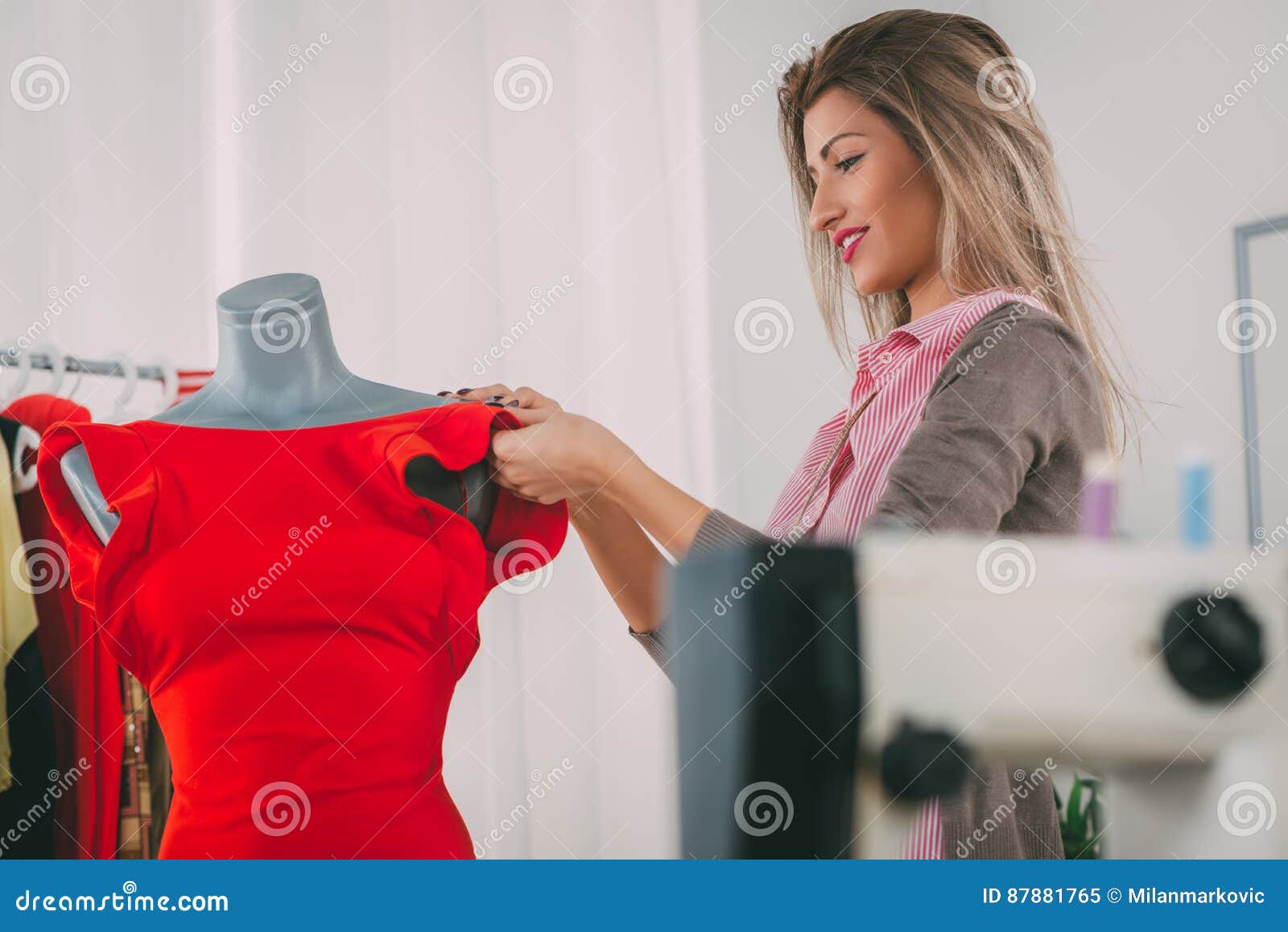 Fashion Designer stock image. Image of manufacturing - 87881765