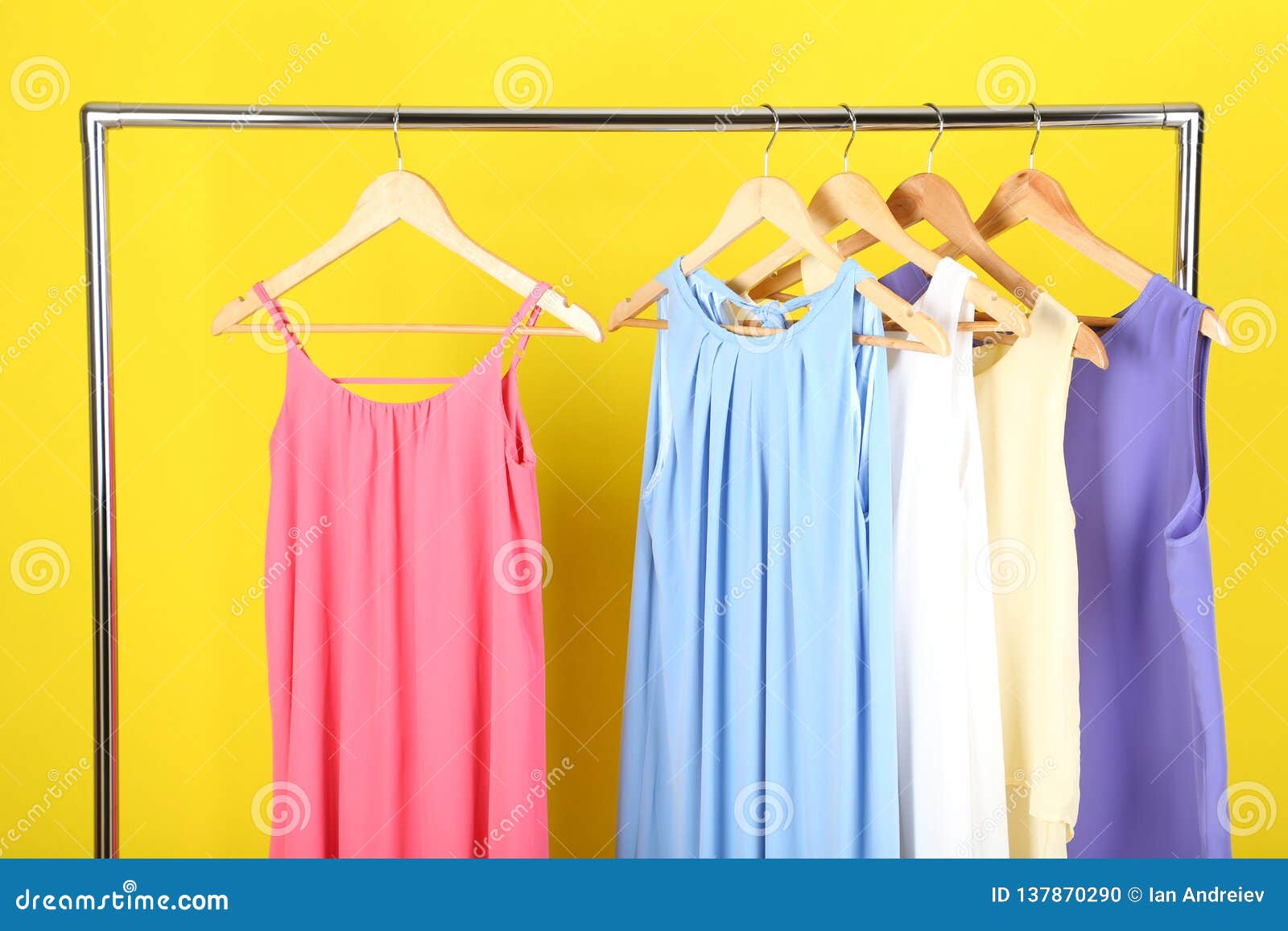 Fashion dresses stock photo. Image of dress, boutique - 137870290