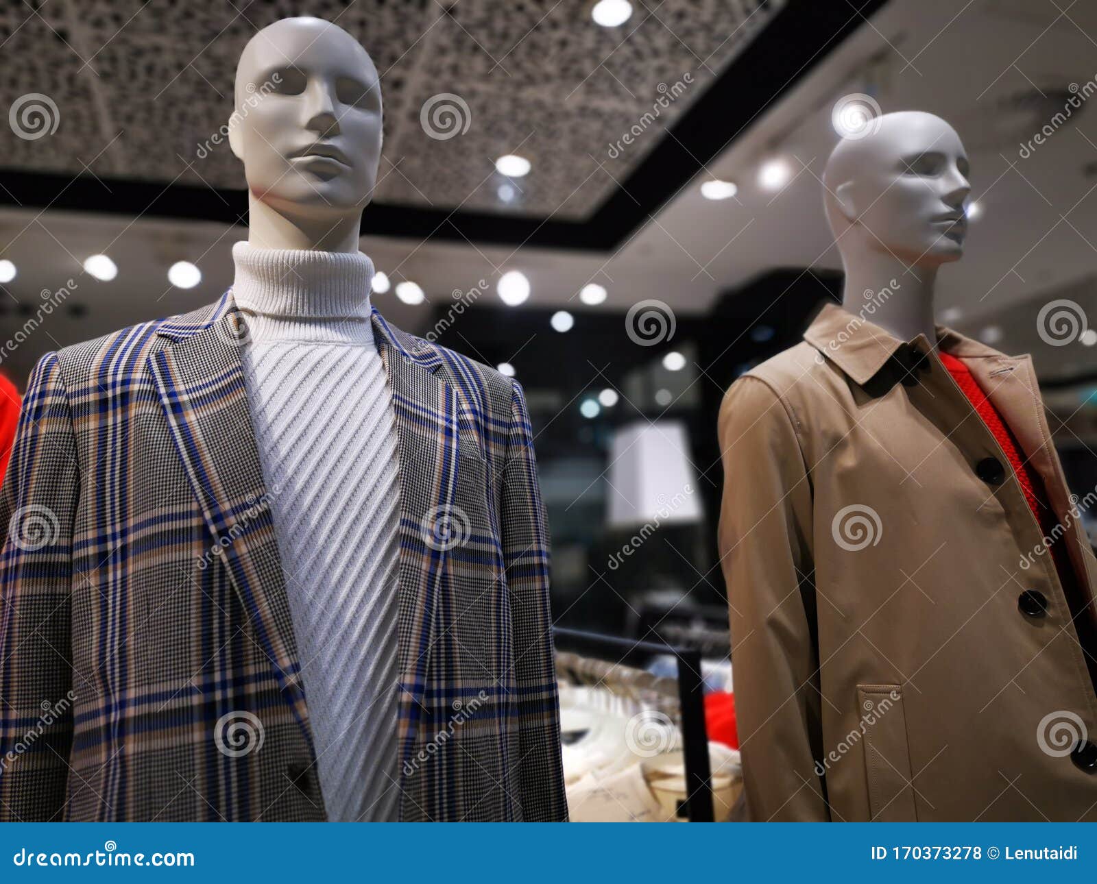 Fashion Dummy - Costume for Men and Coat Stock Photo - Image of garment ...