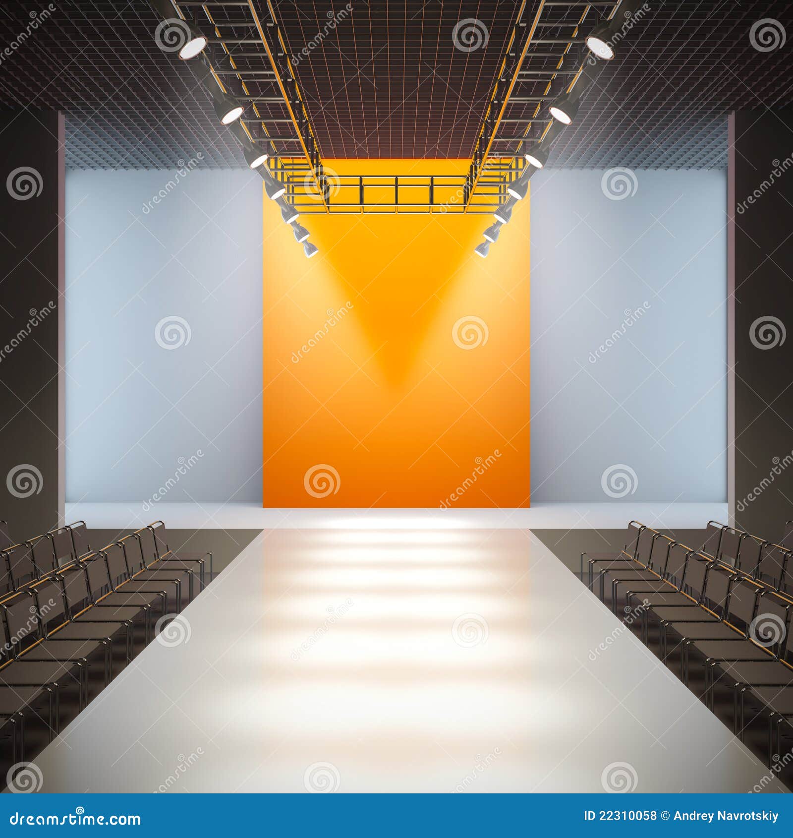 Fashion Empty Runway. Royalty Free Stock Photos - Image: 22310058