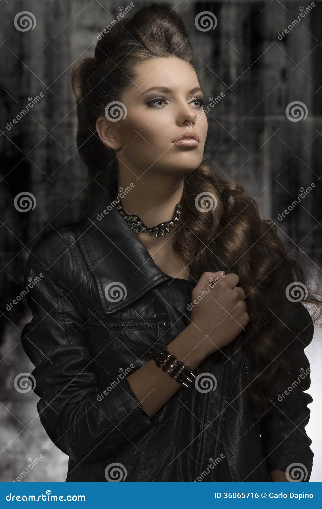 Fashion Girl With Dark Style Royalty Free Stock Image ...