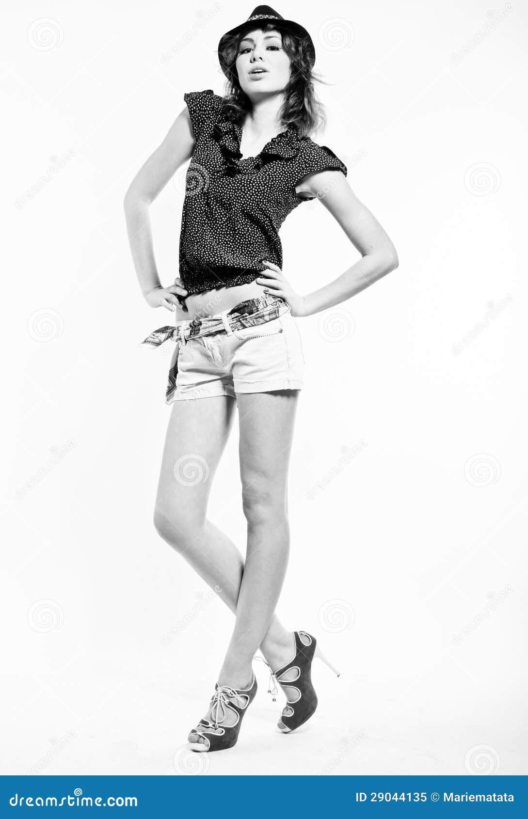 Fashion Girl With Long Legs Royalty Free Stock Photo - Image: 29044135