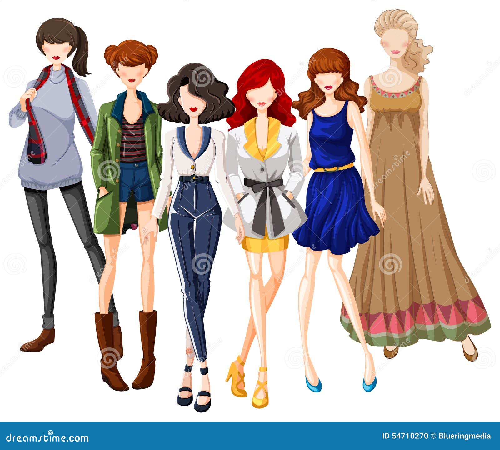 Fashion stock vector. Illustration of style, design, fabric - 54710270