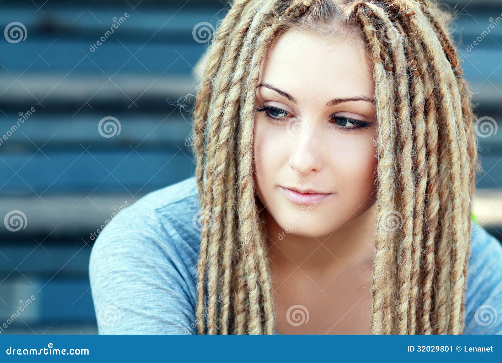 Fashion Hairstyle With Dreads Stock Image Image Of Female