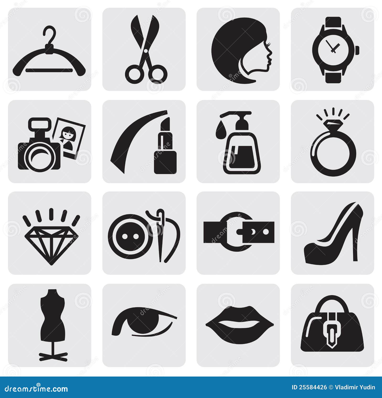 Vector Set Of Clothing Icons Stock Illustration - Download Image