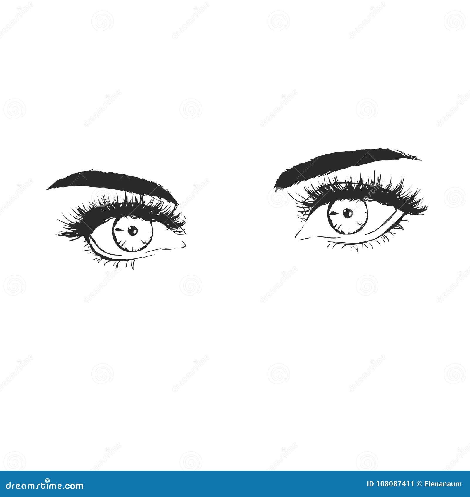 How To Draw Anime Eyes Female Pictures And Cliparts, - Beautiful Anime Eyes  Drawing, HD Png Download - vhv