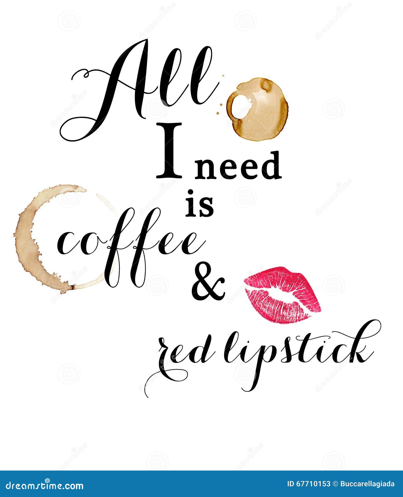 Fashion Illustration Text Quotation Meme Stock Illustration