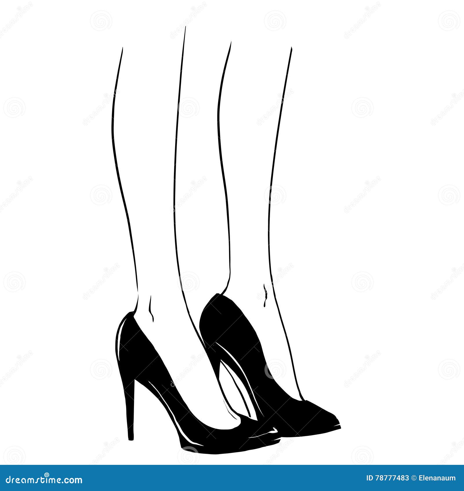 High heeled shoe vector drawing | Free SVG