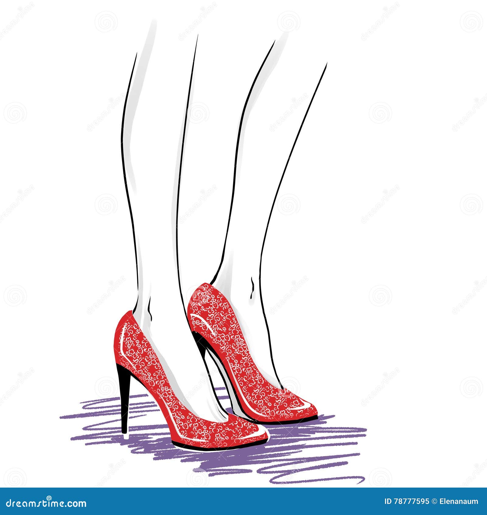 Hand drawing heels shoes on transparent background PNG - Similar PNG