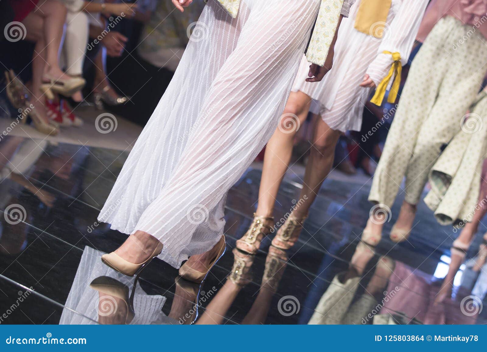 Fashion Show, Catwalk Event, Runway Show. Stock Photo - Image of female ...