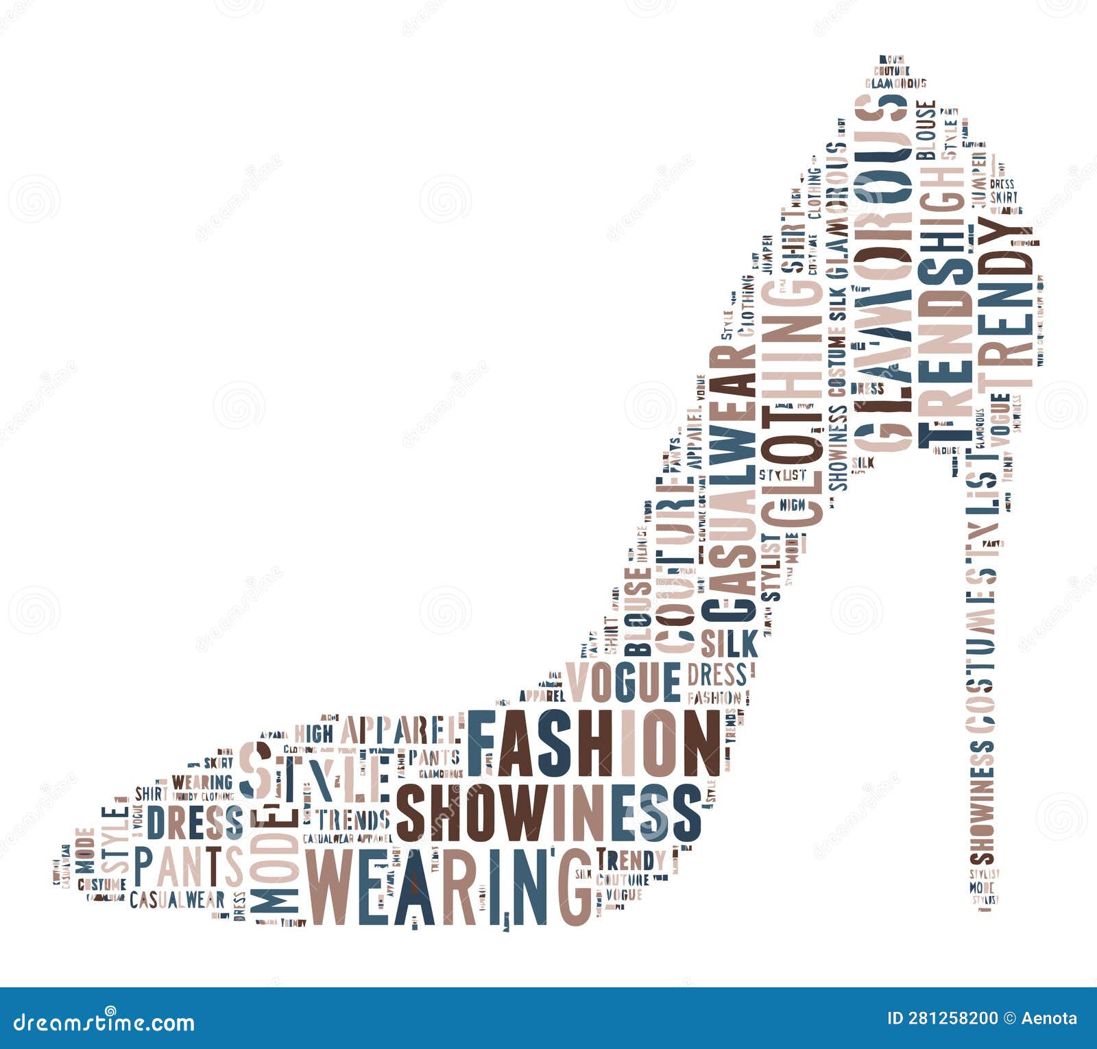 Fashion Keywords Tag Cloud Vector Illustration Stock Vector