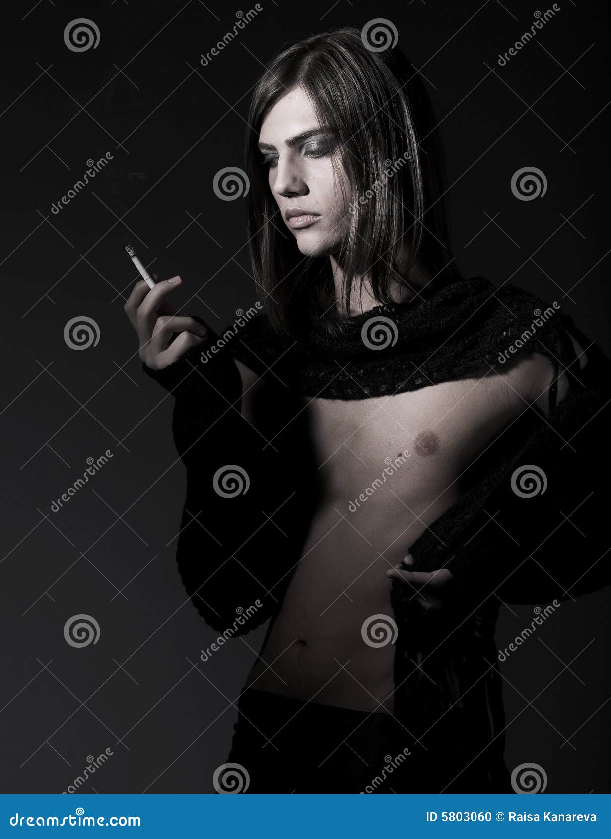 Fashion male smoking stock photo. Image of casual, confident 5803060