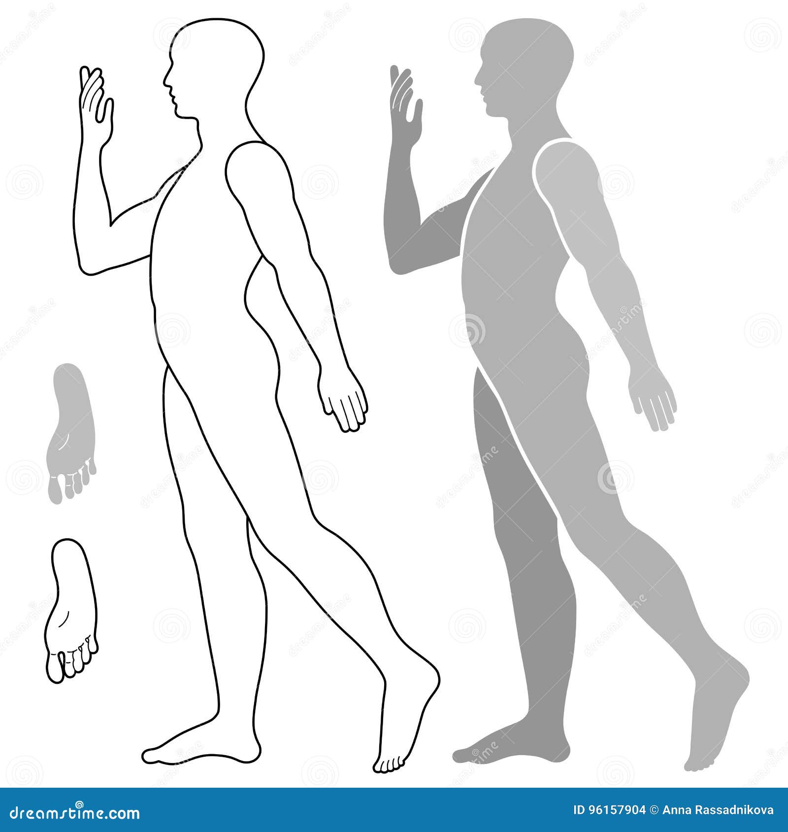 Easy Boy Side View Drawing Full Body