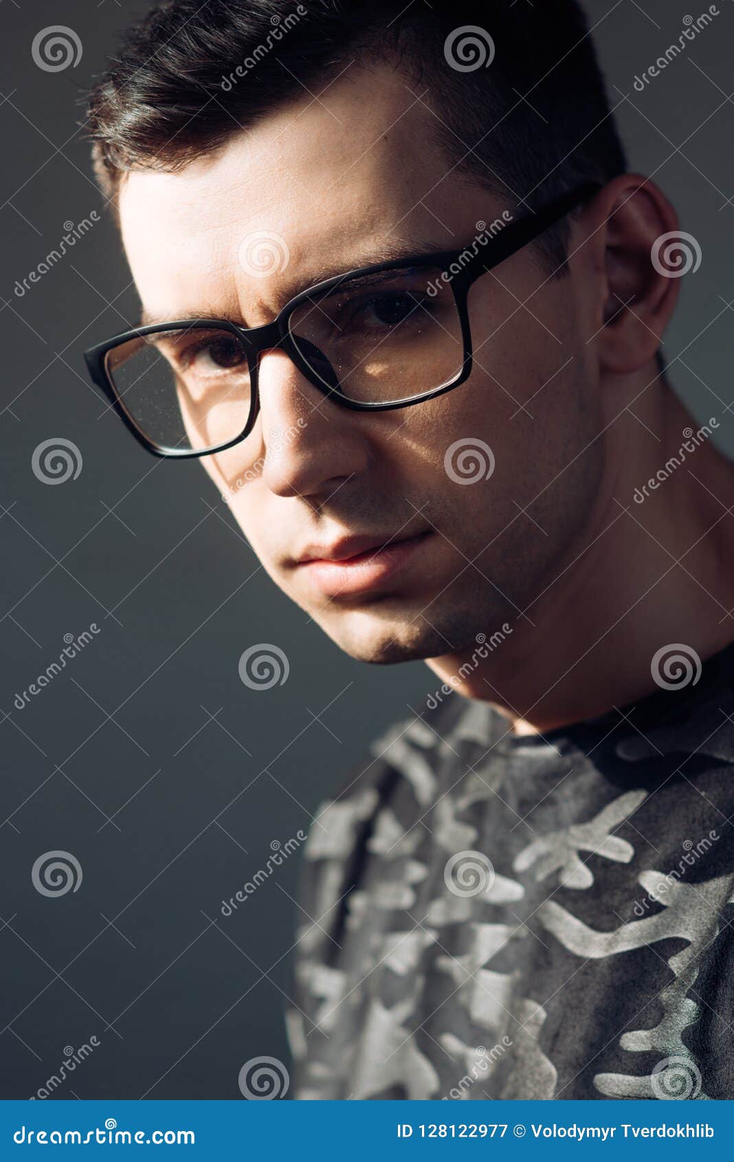 Fashion Man in Glasses. Fashion Style of Smart Guy in Glasses. Stock Image Image of trendy
