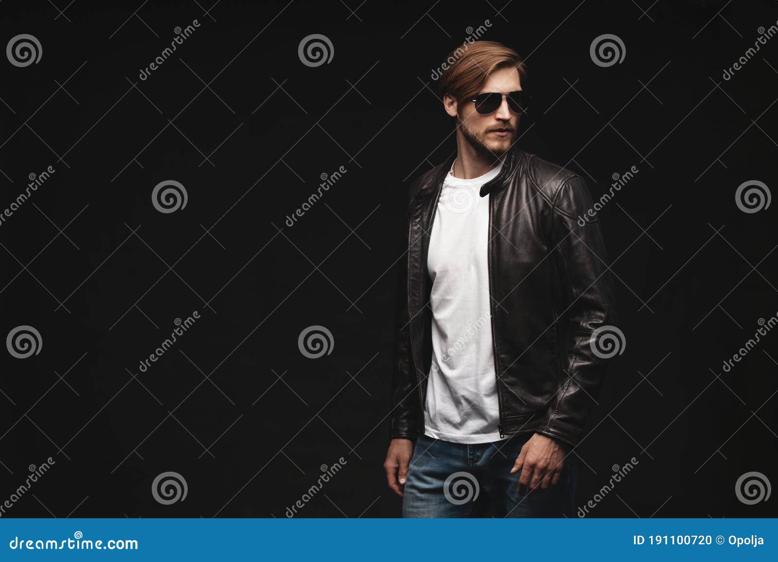 Fashion Man, Handsome Beauty Male Model Portrait Wear Sunglasses and ...