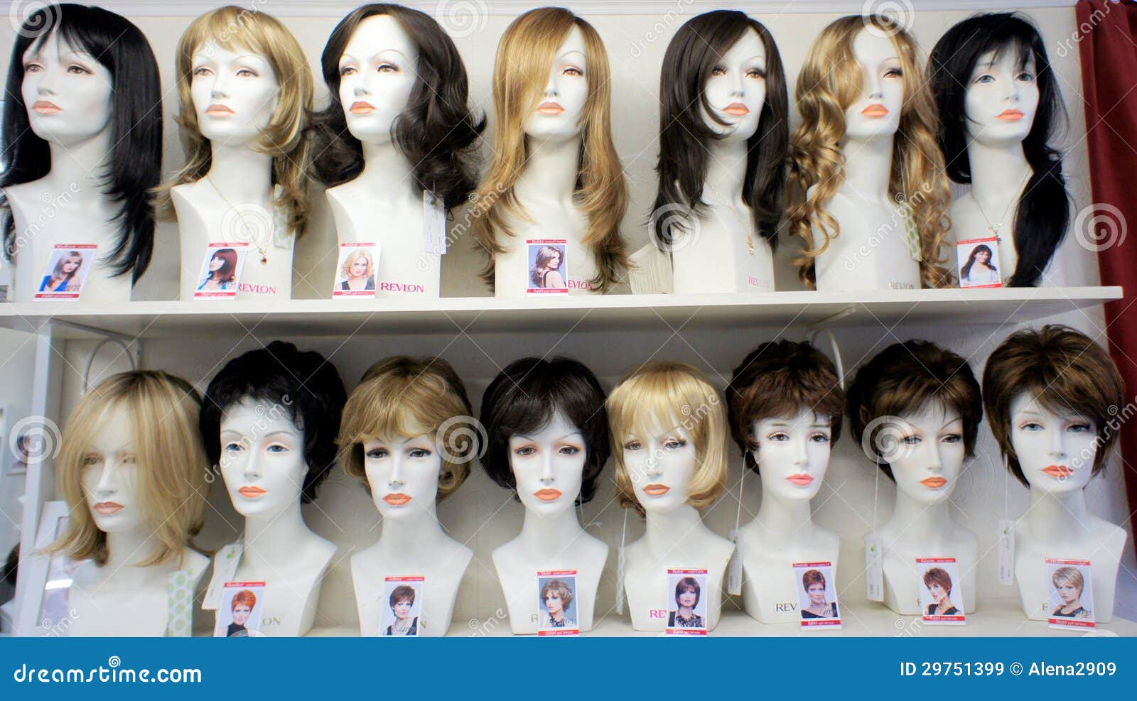 Fashion Mannequins in Wigs. Editorial Stock Image - Image of hairstyle,  room: 29751399