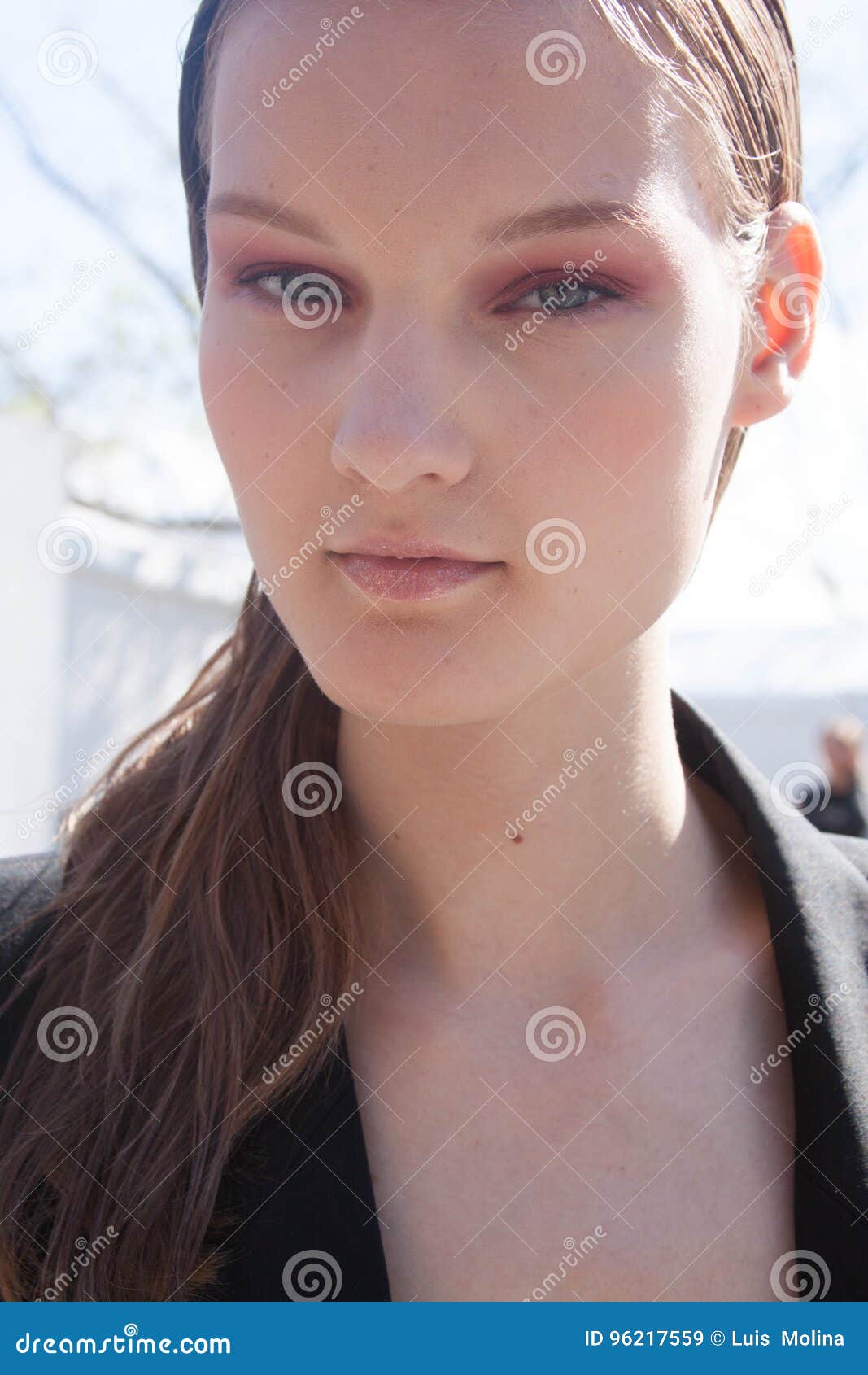 Fashion Model Beauty Portrait Eye Makeup Editorial Stock Image - Image ...